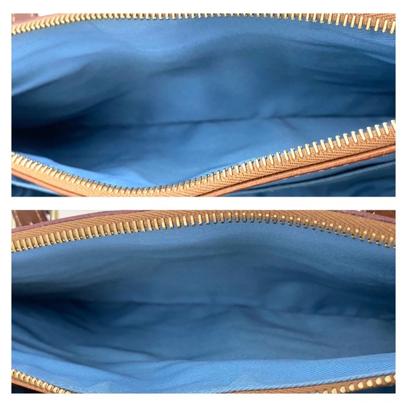 Dooney & Bourke Brown Claremont Miller Saffiano Leather Satchel Tote Handbag - Picture 14 of 16